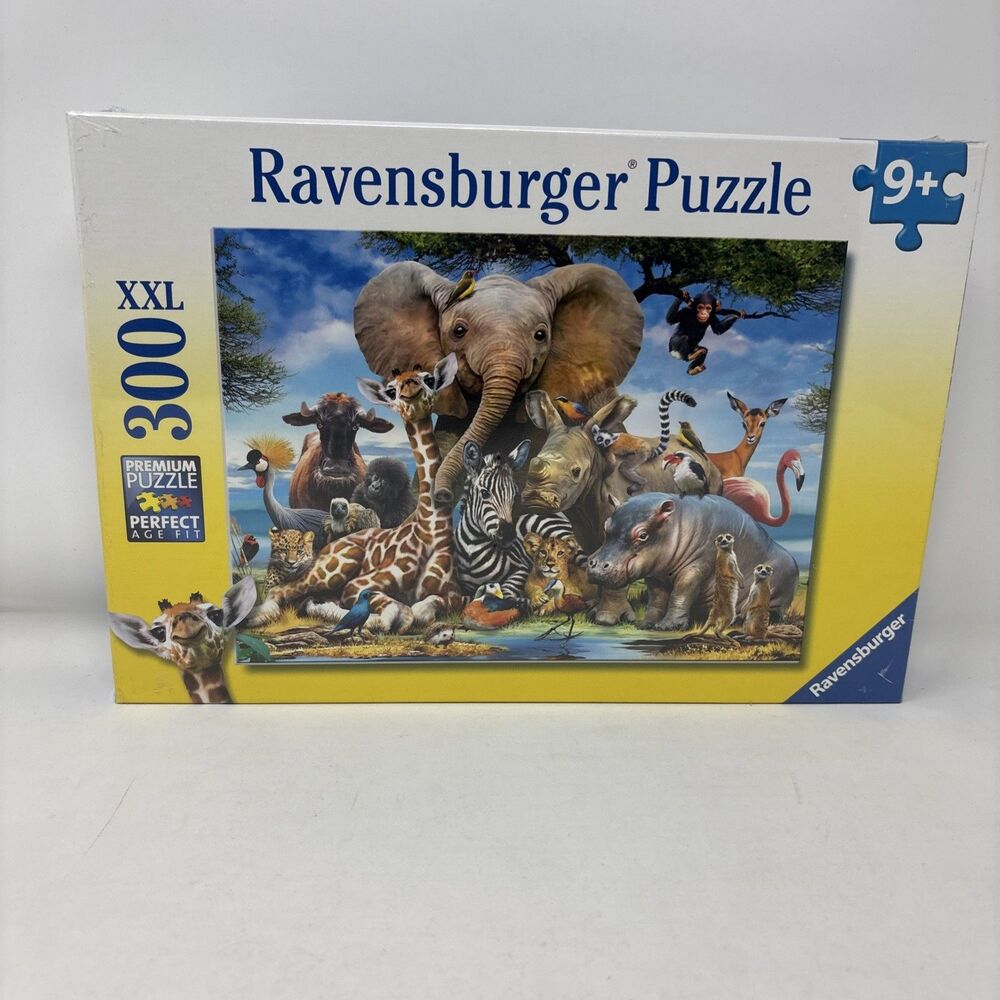 Ravensburger "African Friends" 300XXL Piece NEW Puzzle Factory Sealed Box